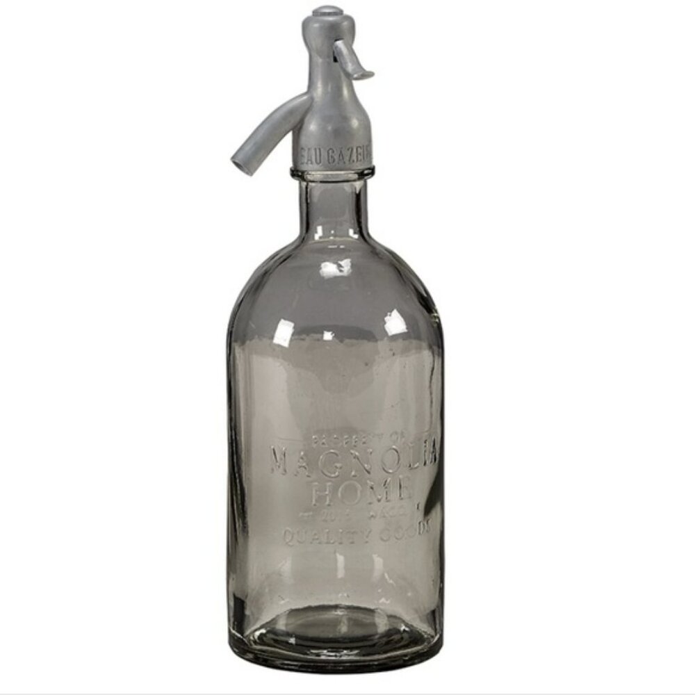 MAGNOLIA HOME Glass SELTZER Bottle SIPHON BOTTLE